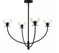 Elstead Lighting Sylvia plafonnier 4x40 W noir ALM-SYLVIA4-BK-CL