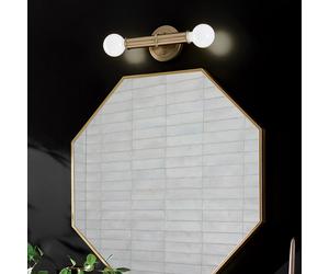 Elstead Lighting Torche Applique murale E27, QN-TORCHE-2W-CPZ,