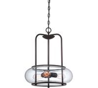 Elstead Lighting Trilogy lampe suspendue 3x60 W marron QZ-TRILOGY-3P