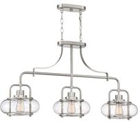 Elstead Lighting Trilogy lampe suspendue 3x60 W nickel QZ-TRILOGY-ISLE-BN