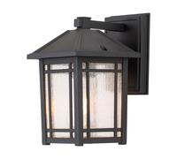 Elstead Lighting Wandleuchte Extérieure Aluminium Verre Noire IP44 1 Ampoule E27