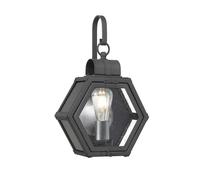 Elstead Lighting Wandleuchte Extérieure IP44 Noire Vintage Rétro Verre E27
