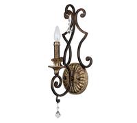 Elstead Lighting Wandleuchte Flurleuchte Classique Acier Cristal 54,6 cm E14