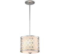 Elstead Lighting Ziggy lampe suspendue 2x40 W argenté ZIGGY-1P-S-LS