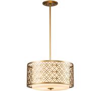 Elstead Lighting Ziggy lampe suspendue 2x60 W doré ZIGGY-2P-M-LG