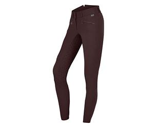 ELT Culotte d'équitation Hella taille haute en silicone, marron, W46