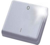 Eltako FMH2S-wg Sonde radio portable miniature blanc pur brillant pour porte-clés, Bouton + interrupteur, Blanc