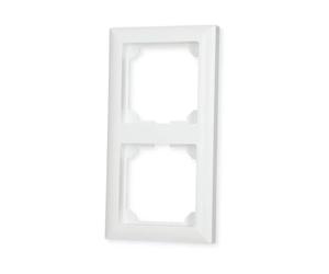 Eltako Interrupteur Double Cadre pour Boutons - Lot de 1, 55 x 55 mm Blanc Pur R2 - RW