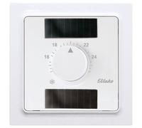 Eltako Régulateur de température sans fil avec volant au design E 55, 2 cellules solaires et batterie, anthracite mat FTR55ESB-am