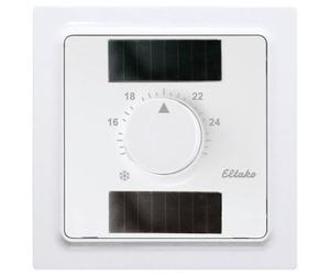 Eltako Régulateur de température sans fil avec volant au design E 55, 2 cellules solaires et batterie, anthracite mat FTR55ESB-am