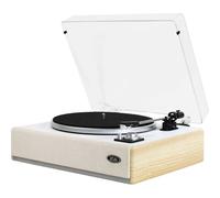 Eltax Spinster Tourne-disque entraîné par courroie Gris clair, Bois