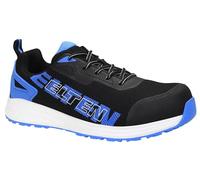 ELTEN BATIS Noir-Bleu Low ESD S1PL, Chaussures de sécurité pour Homme, légères, Embout en Plastique, matière supérieure : Textile, Doublure intérieure : Textile (Respirant), Taille 44