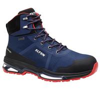 ELTEN BENTE XXE GTX Bleu Mid ESD S3, Chaussures de sécurité pour Femmes et Hommes, légères, Embout en Acier, matière supérieure : Textile, Doublure intérieure : Gore-TEX, Taille 41