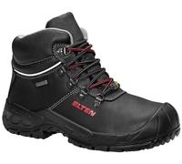 ELTEN Chaussures de sécurité Renzo GTX Mid ESD S3 CI pour homme et femme en cuir avec embout en acier léger et résistant 43 Noir