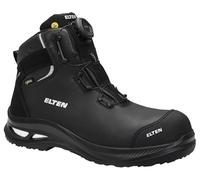 ELTEN Chaussures de sécurité Terence XXG Pro Boa GTX Mid ESD S3S HI CI pour homme et femme en cuir avec embout en plastique (plus légères que l'embout en acier) légères et robustes 42 Noir