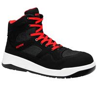 ELTEN LAKERS black Mid ESD S1PS, chaussures de sécurité pour femmes et hommes, légères, embout en plastique, matière supérieure : textile, doublure intérieure : textile (respirant), taille 39