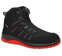 ELTEN MADDOX BOA Black-Red Mid ESD S3S, Noir , 42 EU