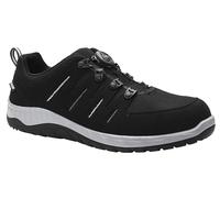 ELTEN Maddox BOA Noir-Gris Low ESD S3S, Chaussures de sécurité pour Femmes + Hommes, légères, Embout en Acier, matière supérieure : Textile, Doublure intérieure : Textile (Respirant), Taille 41