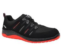 ELTEN Maddox BOA Noir-Rouge Low ESD S3S, Chaussures de sécurité pour Hommes, légères, Embout en Acier, matière supérieure : Textile, Doublure intérieure : Textile (Respirant), Taille 45