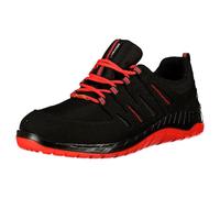 ELTEN chaussures de sécurité MADDOX noir-rouge Low ESD S3, homme, textile, embout acier, léger, sportif, noir/rouge, pointure : 46