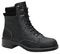 ELTEN NIKOLA Black Mid ESD S2 Chaussures de sécurité professionnelles élégantes avec bout en acier pour femme Noir Pointure 40