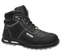 ELTEN Reaction XXT Mid ESD S3S, Chaussures de sécurité pour Femmes et Hommes, légères, Embout en Plastique, matière supérieure : Cuir, Doublure intérieure : Textile (Respirant), Taille 38
