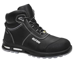 ELTEN Reaction XXT Mid ESD S3S, Chaussures de sécurité pour Homme, légères, Embout en Plastique, matière supérieure : Cuir, Doublure intérieure : Textile (Respirant), Taille 44
