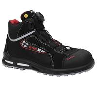 ELTEN Chaussures de sécurité SANDER XXT Pro BOA ESD S3, femme et homme, textile, embout en plastique (plus léger que l'embout en acier), léger, sportif, noir/rouge, pointure : 42