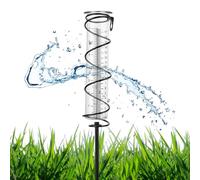 elthmpr Pluviomètre Exterieur Jardin- 17cm Pluviomètres en Verre avec Piquet Pluviomètre de Jardin Pluie Tube de Mesure Pluviomètre Exterieur Détachable pour Pelouse Clôture de Jardin Terrasse