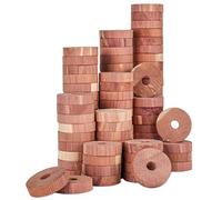 elthmpr Protection naturelle contre les mites en bois de cèdre, 30 anneaux anti-mites, protection naturelle contre les mites, pour armoire, anneaux en bois de cèdre, piège à mites efficace