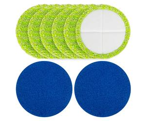 elthmpr Serpillères en Microfibre - Recharge en Microfibres Reutilisable Balai Lave-Sol 16cm Housse de Nettoyage de Rechange Tête de Ménage de Vadrouille Lingettes Reutilisable pour Balai