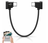 Eltichorix Câble 15cm télécommande câble de télécommande Type C vers USB-C pour drones DJI Mini 2/Mavic Air 2 (RC-N1) câble de données OTG coudé 90° accessoire drone