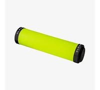 ELTIN Poignée de guidon de vélo tactile - Double verrouillage | Poignées de guidon de vélo en caoutchouc mousse antidérapante pour VTT, vélo de route | Jaune fluo