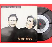 Elton John - John, Elton True Love 7" Rocket EJS32 EX/EX 1992 picture sleeve, a-side with Kiki Dee