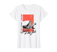 Elton John Piano Officiel Bennie and The Jets T-Shirt, Femme, Blanc, XL