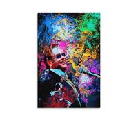 Elton John Rock N Roll Impression sur toile pour albums de musique et films Décoration pour salon, chambre à coucher 40 x 60 cm Sans cadre