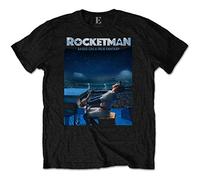 Elton John - T-Shirt # M Unisex Black # Rocketman Starry Night [Import]