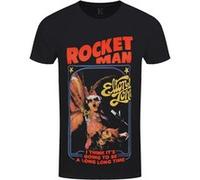 Elton John T-Shirt Rocketman Feather Suit Homme Noir - Taille M Noir G