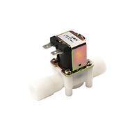 ELTOX Vanne 1/2 électrovanne en Plastique 12V 24V 220V vanne de contrôle de l'eau magnétique régulateur de Pression pneumatique Interrupteur normalement fermé N/C (Voltage : 12V) (Size : 220 Volt)