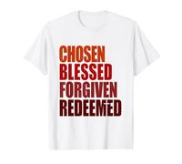 Élu, béni, pardonné, racheté, Foi chrétienne T-Shirt Graphique avec Valeur