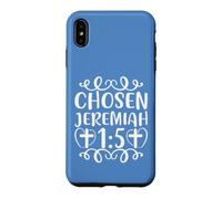 Élu Jérémie 1:5 La Foi chrétienne écrite à la Main Coque pour iPhone XS Max