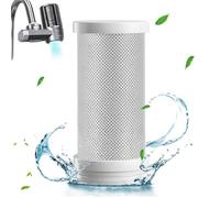 ELUBLU Robinet filtre à eau au charbon actif, filtre à eau de cuisine pour robinet, cartouche, filtre à eau potable, convient pour robinets de cuisine, robinets normaux, robinets de lavabo