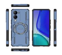 Elubugod Compatible avec Vivo T4 Lite 5G Coque,Compatible avec MagSafe,Compatible avec Vivo Y19sGT V2459 / Y19 5G V2432 Étui Anti-Chute pour téléphone Portable Blue