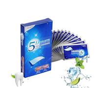 Elunara Bandes de blanchiment des dents blanches 5D, bandes blanches de blanchiment des dents, bandes blanches efficaces à sensibilité réduite, sans sensibilité, idéales pour les voyages (2)