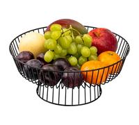 eluno Corbeille à fruits - Corbeille à pain, corbeille à fruits ronde moderne, idéale pour le stockage clair des fruits, des légumes, du pain, des épices et des collations dans la cuisine et le salon