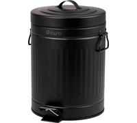eluno Cosmetikeimer VINTAGE, Poubelle à pédale 5 litres et métal noir