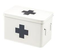 eluno Grande boîte à pharmacie pour ranger les pansements, la médecine et les médicaments, avec plateau amovible et 5 compartiments inférieurs spacieux pour médicaments, boîte à pharmacie en métal