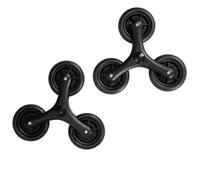eluno Lot de 2 roues de rechange pour chariot de courses OKEL