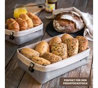 eluno Panier réversible en Tetron, set de 3 pièces beige, taupe