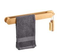 Eluno serviette Porte-serviettes en bambou, design naturel, convient pour cuisine et salle de bain